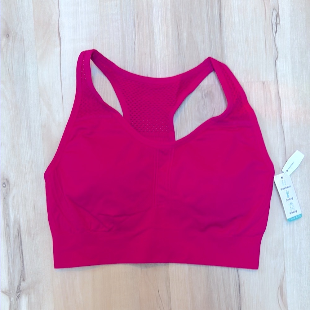 Maurice’s Women's hot pink Sports Bra with removeable cups